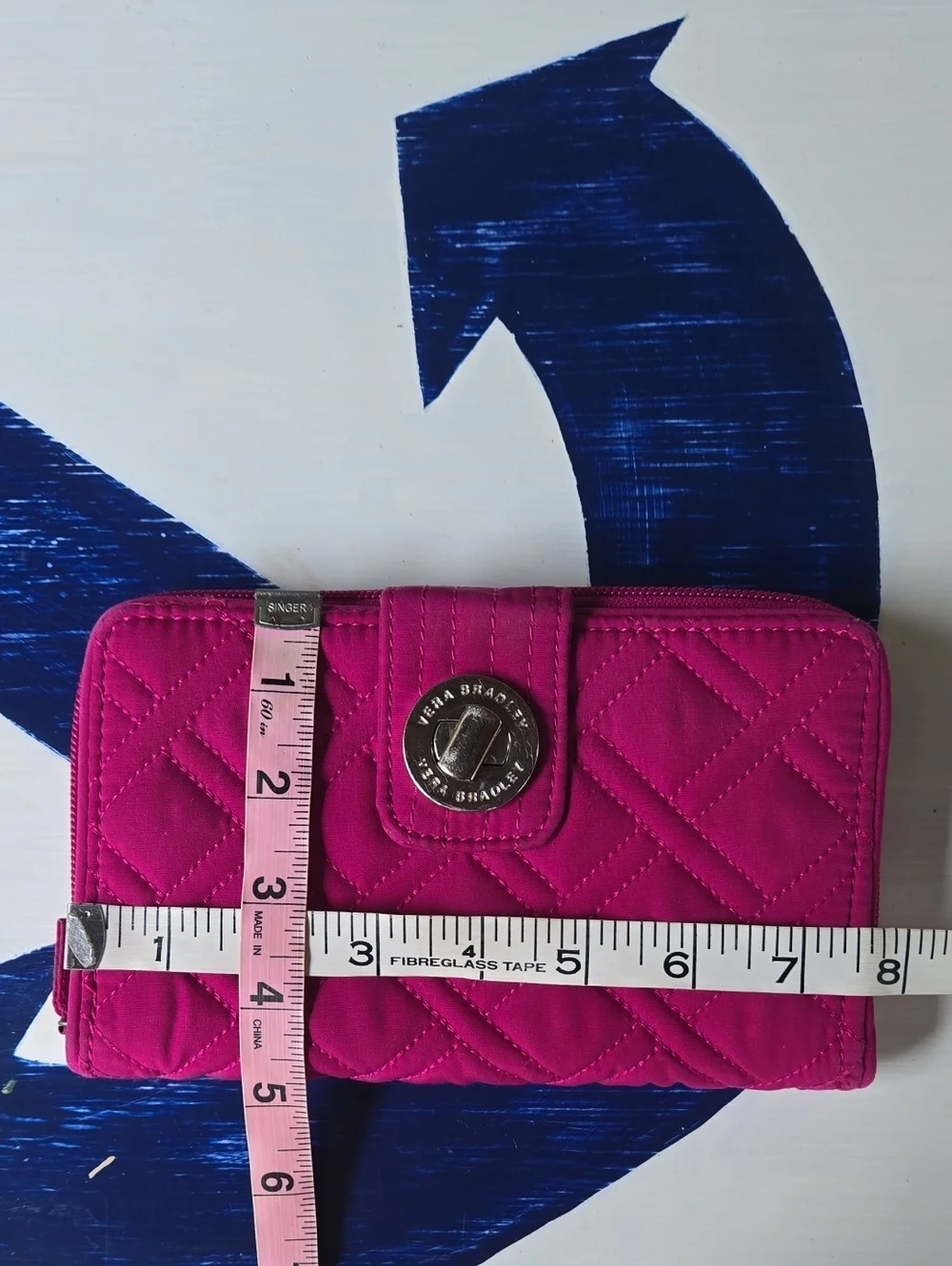 Vera Bradley Hot Pink Quilted Multi Compartment Wallet
